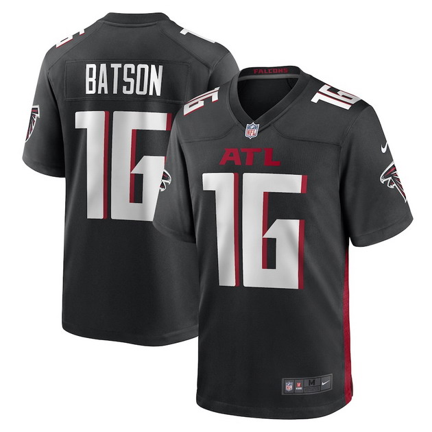 mens nike cameron batson black atlanta falcons game player jersey